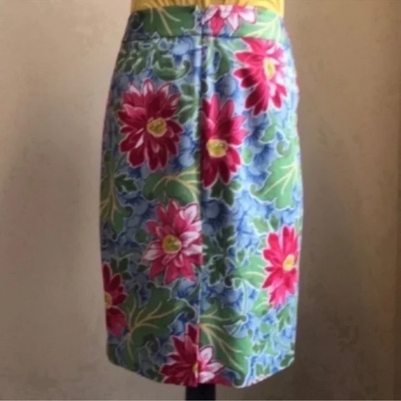 Floral Print Women's Skirt - Multicolor - Picture 3 of 4